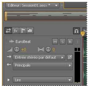 ADOBE AUDITION CS5.5 - Affichage ou masquage de l'acheminement de pistes et de commandes d'égalisation - 5