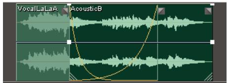ADOBE AUDITION CS5.5 - Fondu ou fondu croisé de clips dans une piste - 2