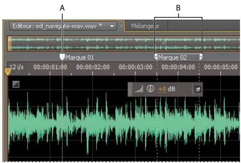 ADOBE AUDITION CS5.5 - Utilisation des marqueurs - 1