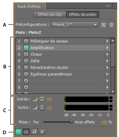 ADOBE AUDITION CS5.5 - Présentation du rack d'effets - 1