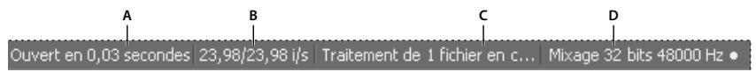 ADOBE AUDITION CS5.5 - Affichage de la barre d'etat - 1