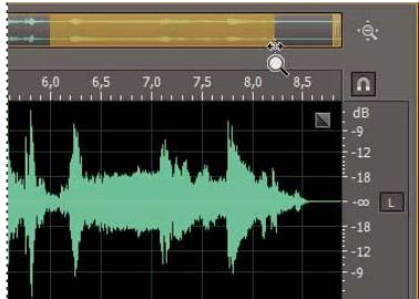 ADOBE AUDITION CS5.5 - Zoom audio dans le panneau Editeur - 1
