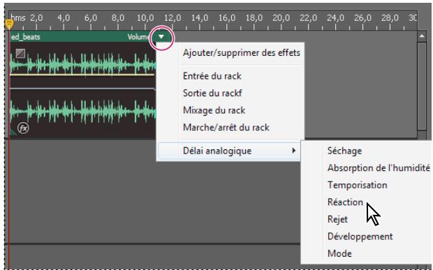 ADOBE AUDITION CS5.5 - Affichage ou masquage des paramètres d'automatisation individuels - 1