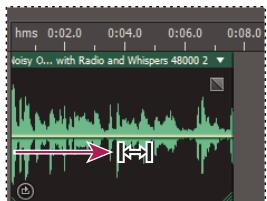 ADOBE AUDITION CS5.5 - Déplacement du contenu d'un clip réduit ou en boucle - 1