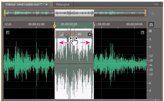 ADOBE AUDITION CS5.5 - Augmentation ou diminution visuelle de l'amplitude - 1