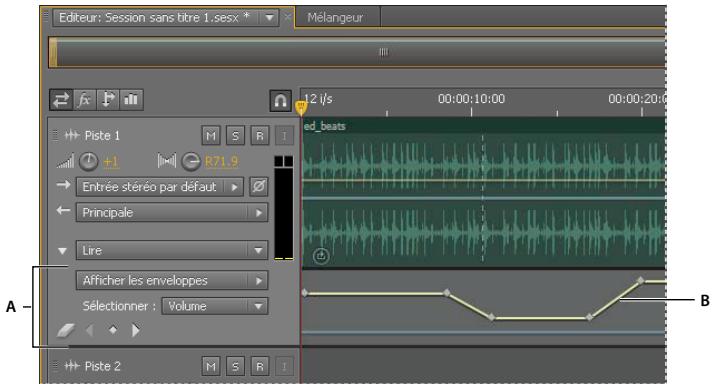 ADOBE AUDITION CS5.5 - Automatisation des paramètres de piste - 1