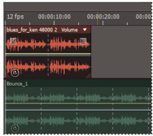 ADOBE AUDITION CS5.5 - Activation d'un clip en boucle et modification de sa durée - 2