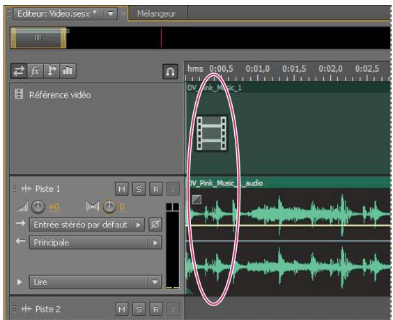 ADOBE AUDITION CS5.5 - Insertion d'un fichier video dans une session multipiste - 1