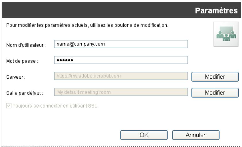 ADOBE CONNECT 8 LOTUS - Configuration et modification d'un compte utiliser - 1