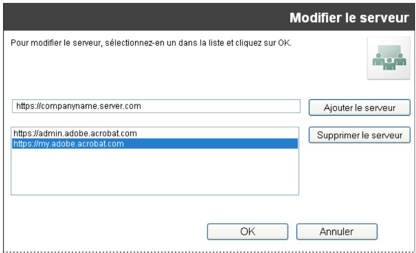 ADOBE CONNECT 8 LOTUS - Modification des informations sur le serveur - 1