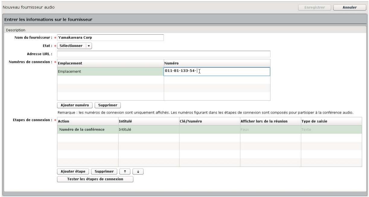ADOBE CONNECT PRO 7.5 - Création ou modification de fournisseurs audio - 1