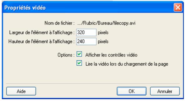 ADOBE CONTRIBUTE CS4 - Définition des propriétés vidéo - 1