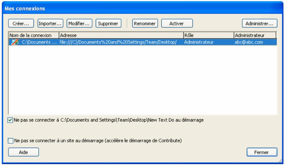 ADOBE CONTRIBUTE CS4 - Comment devenir l'administrateur d'un site Web Contribute existant - 1