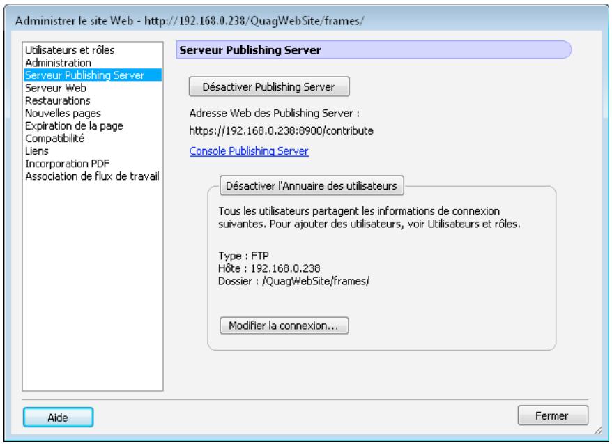 ADOBE CONTRIBUTE CS4 - Activation de CPS pour un site Web - 2