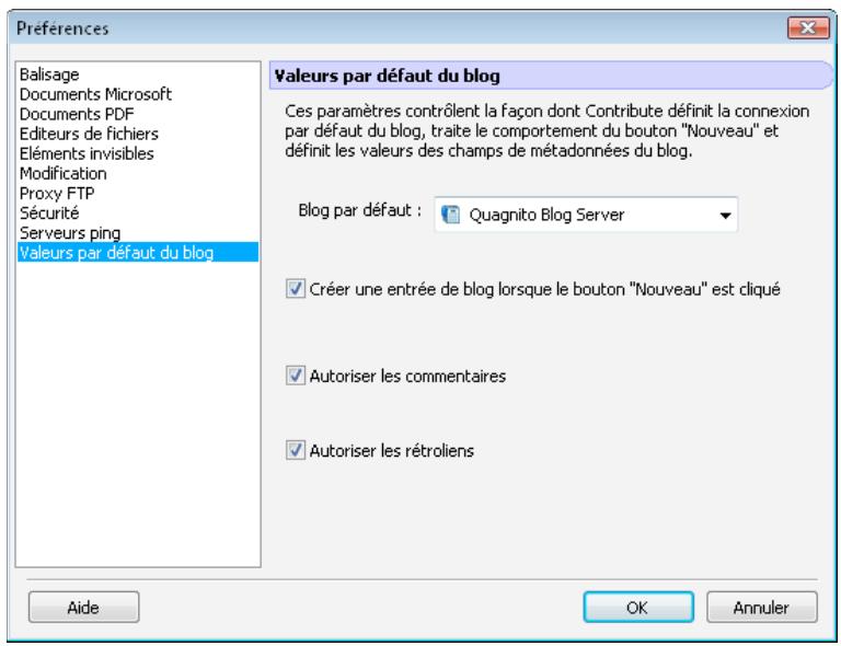 ADOBE CONTRIBUTE CS4 - Modification des préférences utilisateur - 1