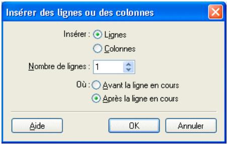 ADOBE CONTRIBUTE CS4 - Ajouter de plusieurs lignes ou colonnes à un tableau - 1