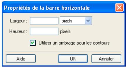 ADOBE CONTRIBUTE CS4 - Modification des propriétés d'une barre horizontale - 1