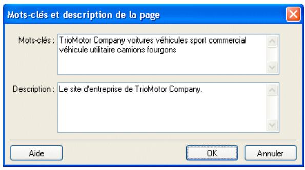 ADOBE CONTRIBUTE CS4 - Ajout de mots-clés et d'une description à une page Web - 1
