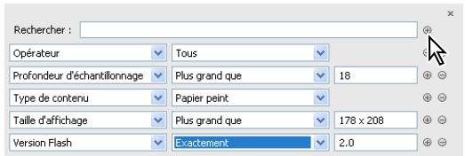 ADOBE DEVICE CENTRAL CS4 - Recherche d'un périphérique spécifique - 1