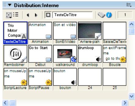 ADOBE DIRECTOR 11.5 - Utilisation de la fenêtre Distribution - 1