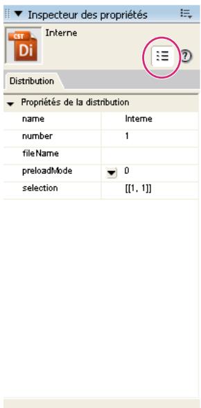 ADOBE DIRECTOR 11.5 - Passer d'un affichage sous forme de liste à un affichage graphique et vice versa - 1