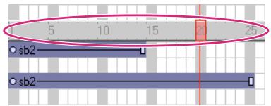 ADOBE DIRECTOR 11.5 - Prolonger une image-objet vers l'emplacement actuel de la tête de lecture - 1