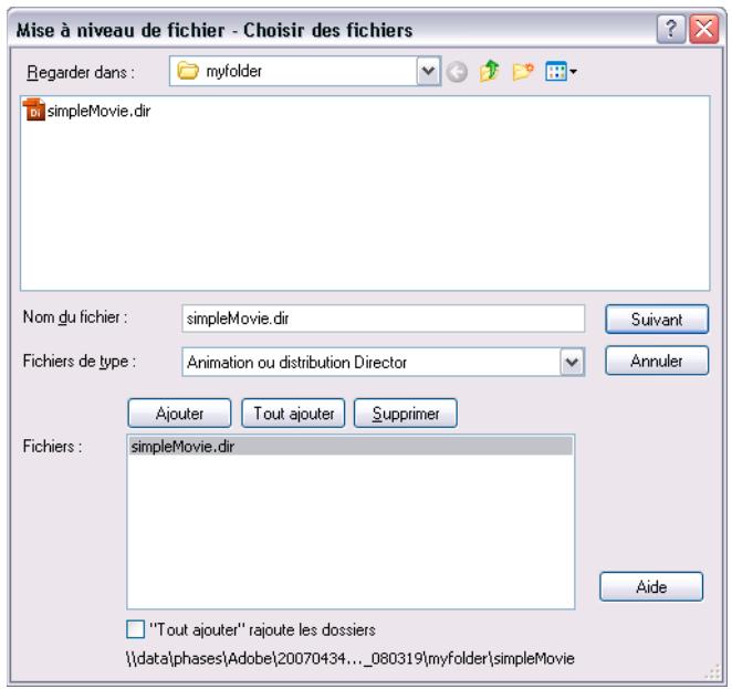 ADOBE DIRECTOR 11.5 - Mettre à niveau d'animations et de distributions en les ouvrant dans Director 11 - 1