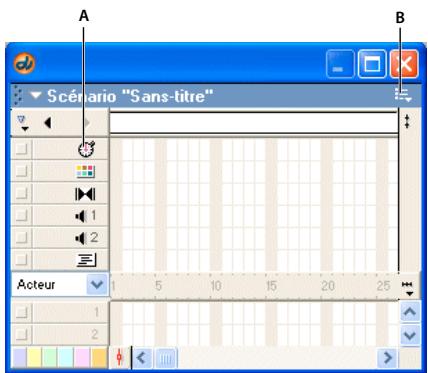 ADOBE DIRECTOR 11.5 - Définition des propriétés de cadence - 1