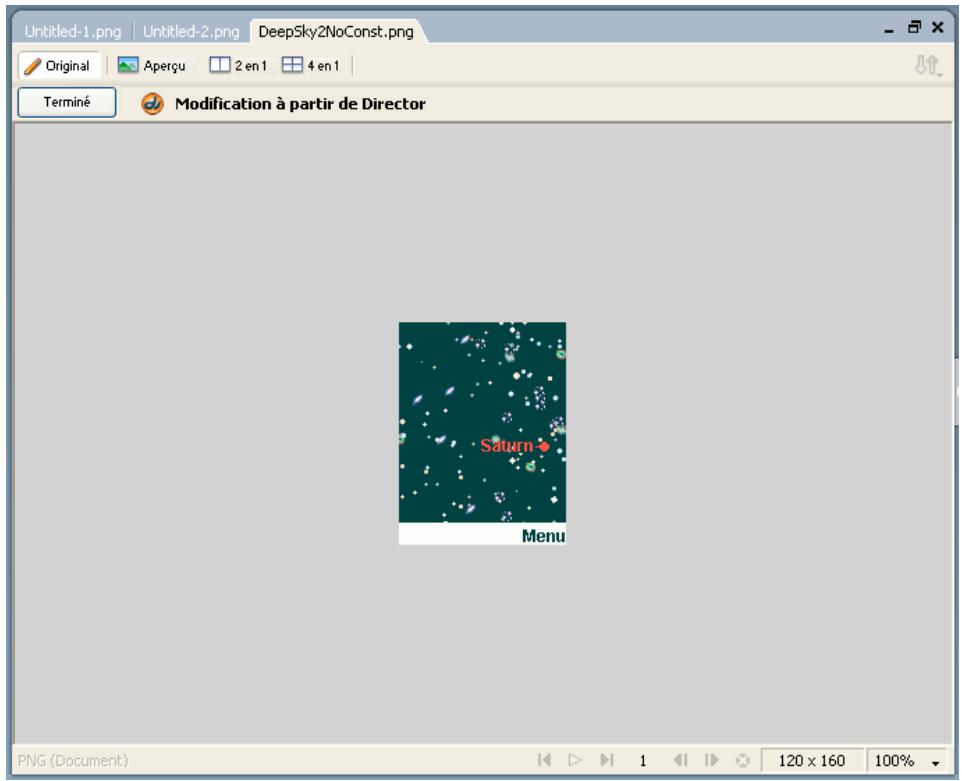 ADOBE DIRECTOR 11.5 - Modification d'acteurs Director dans Fireworks - 1
