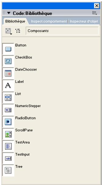 ADOBE DIRECTOR 11.5 - Sélection des composants Flash - 1