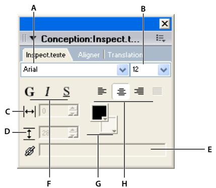 ADOBE DIRECTOR 11.5 - Formatage avec l'Inspecteur de texte - 1