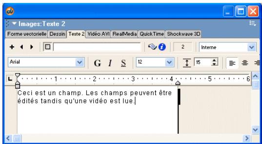 ADOBE DIRECTOR 11.5 - Spécifier des paramètres de champ - 1