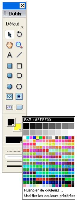 ADOBE DIRECTOR 11.5 - Ouvrir le menu Couleur - 1