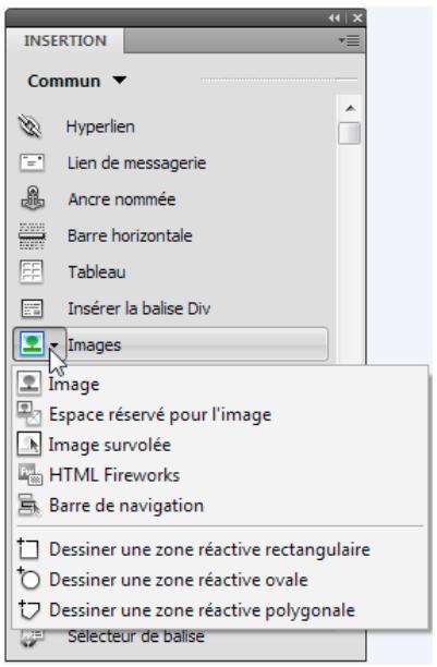 ADOBE DREAMWEAVER CS5.5 - Affichage du menu d'un bouton - 1