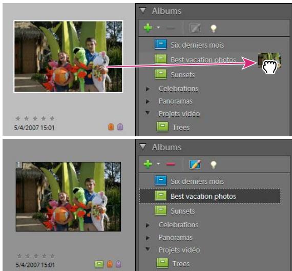 ADOBE ELEMENTS ORGANIZER 9 - Ajout d'une photo à un album - 1