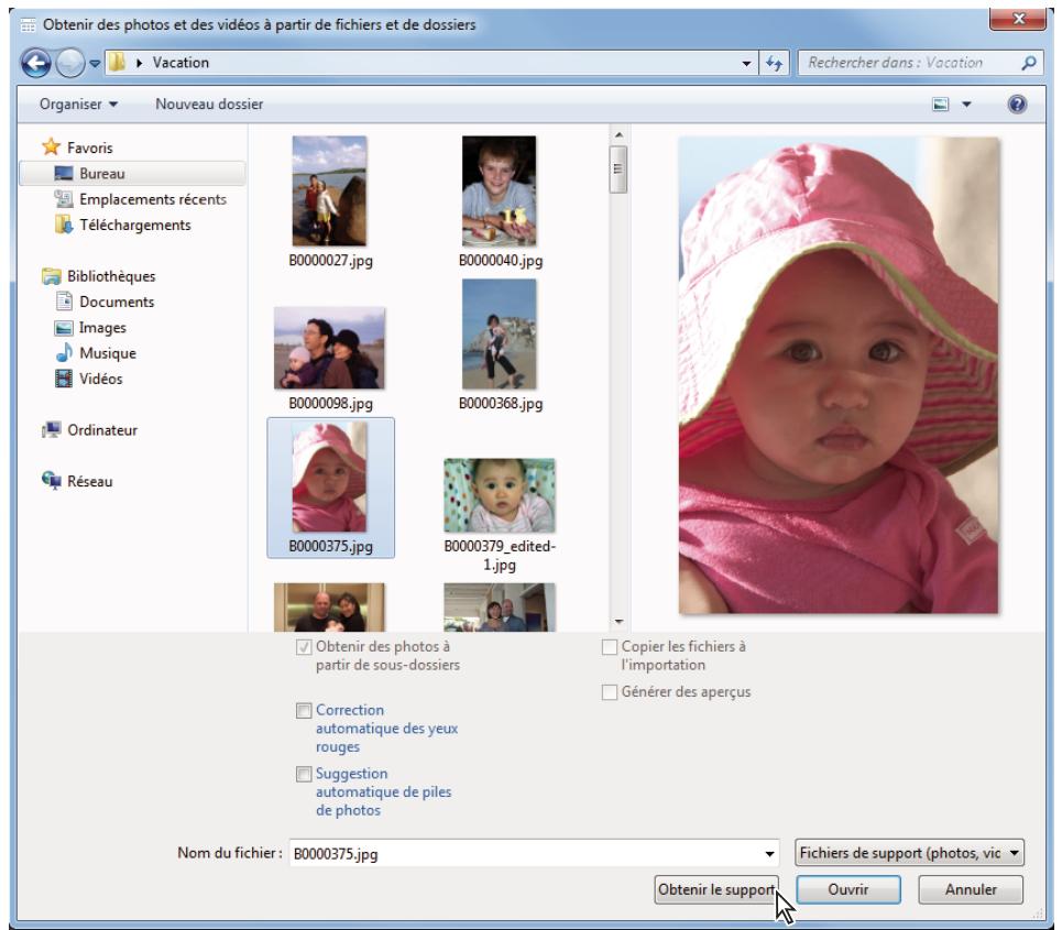 ADOBE ELEMENTS ORGANIZER 9 - Navigation pour acceder aux fichiers de votre ordinateur - 1