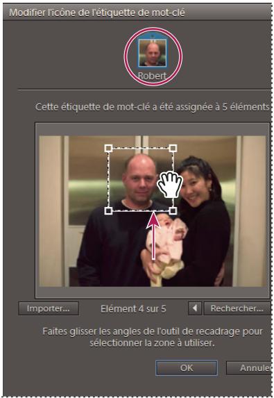 ADOBE ELEMENTS ORGANIZER 9 - Modification de l'icone d'une étiquette de mot-clé - 2