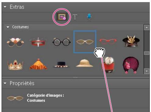 ADOBE ELEMENTS ORGANIZER 9 - Ajout de cliparts à une diapositive - 1