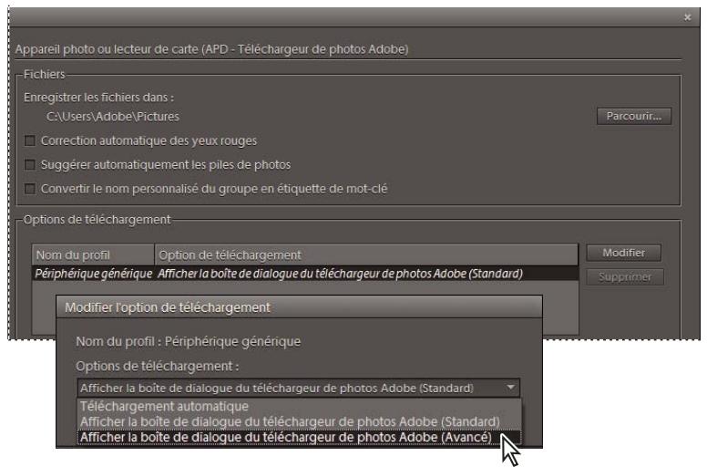 ADOBE ELEMENTS ORGANIZER 9 - Définition des préférences de l'appareil photo et du lecteur de carte - 2