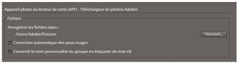 ADOBE ELEMENTS ORGANIZER 9 - Définition des préférences de l'appareil photo et du lecteur de carte - 1