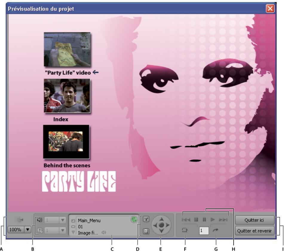 ADOBE ENCORE CS3 - Prévisualisation d'un projet - 1