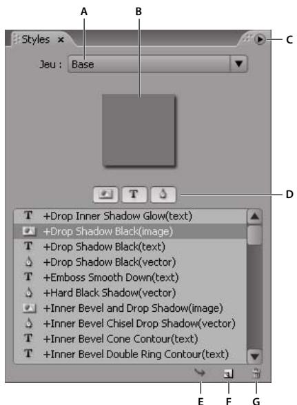 ADOBE ENCORE CS3 - A propos des styles prédéfinis - 1