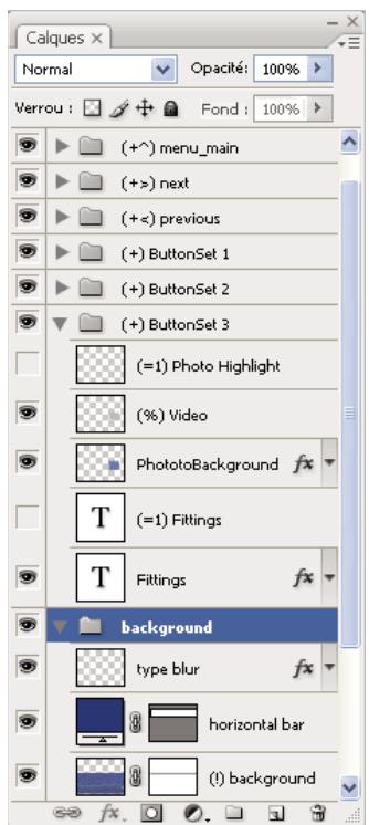 ADOBE ENCORE CS3 - Prefixes des noms de calques pour les menus - 1