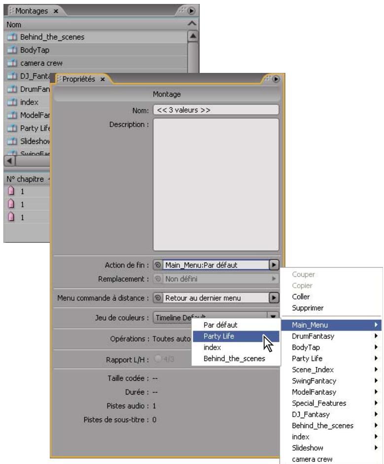ADOBE ENCORE CS3 - Modification globale des éléments et des liens - 1