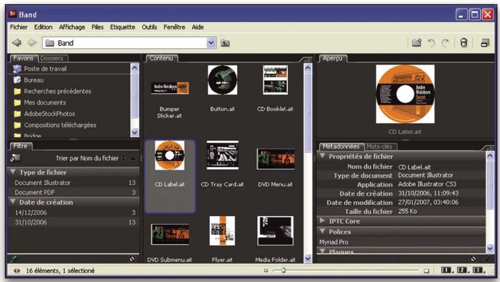 ADOBE ENCORE CS3 - Accueil Bridge - 1
