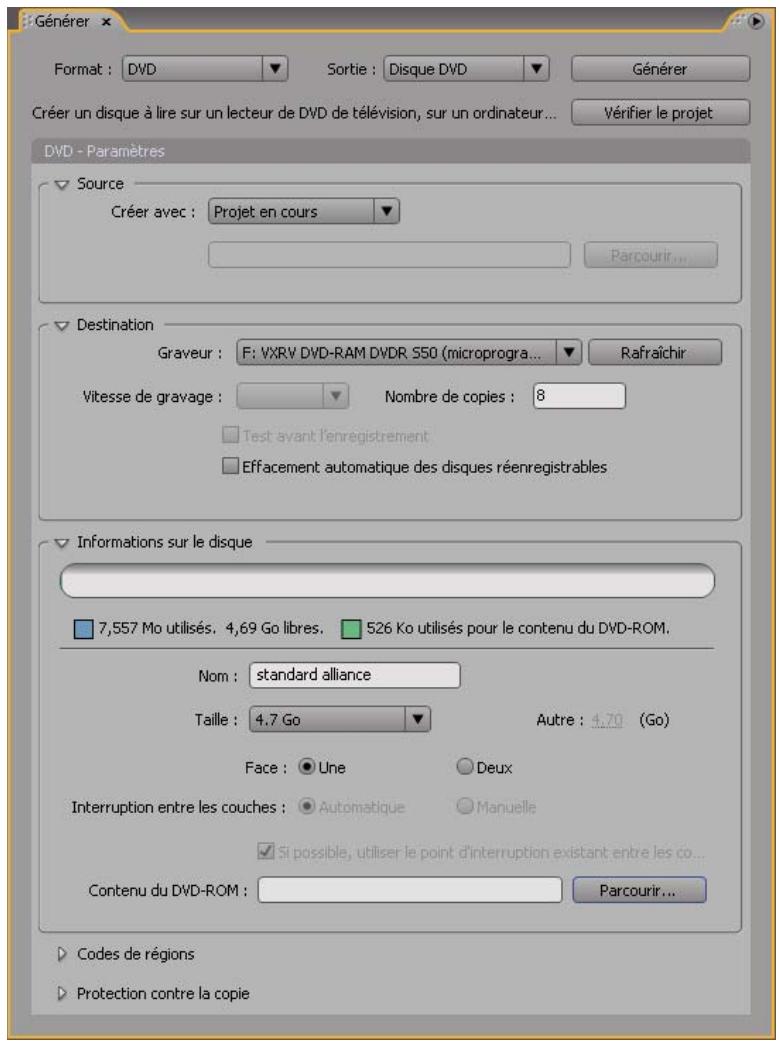 ADOBE ENCORE CS3 - Gravage du disque - 1