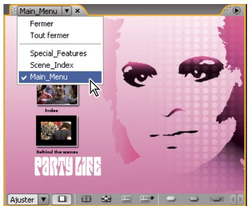 ADOBE ENCORE CS3 - Utilisation d'un menu de visualiser - 1