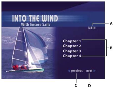 ADOBE ENCORE CS3 - Creation d'un menu d'index de chapitres - 1