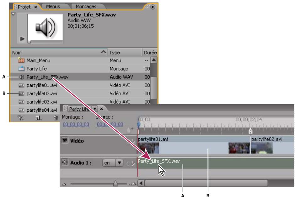 ADOBE ENCORE CS3 - Creation des éléments du projet et ajust des éléments - 1