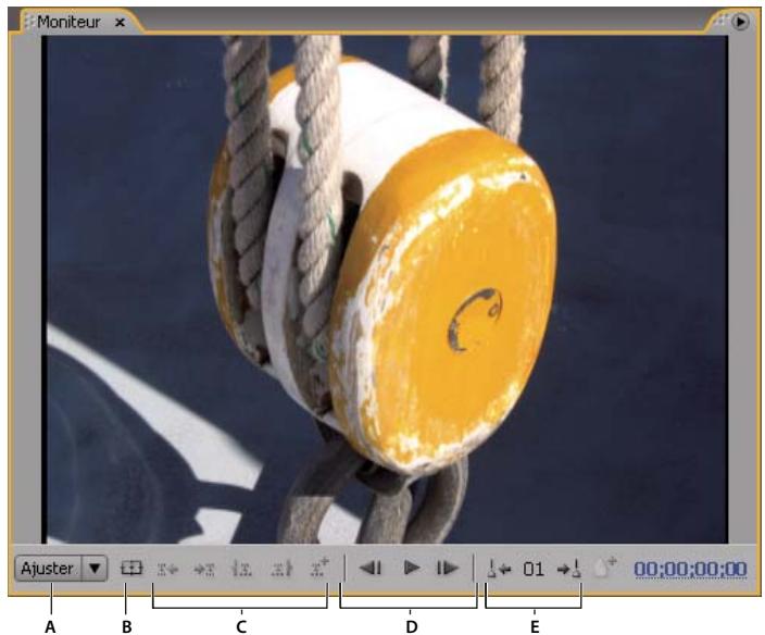 ADOBE ENCORE CS3 - Présentation du panneau Moniteur - 1